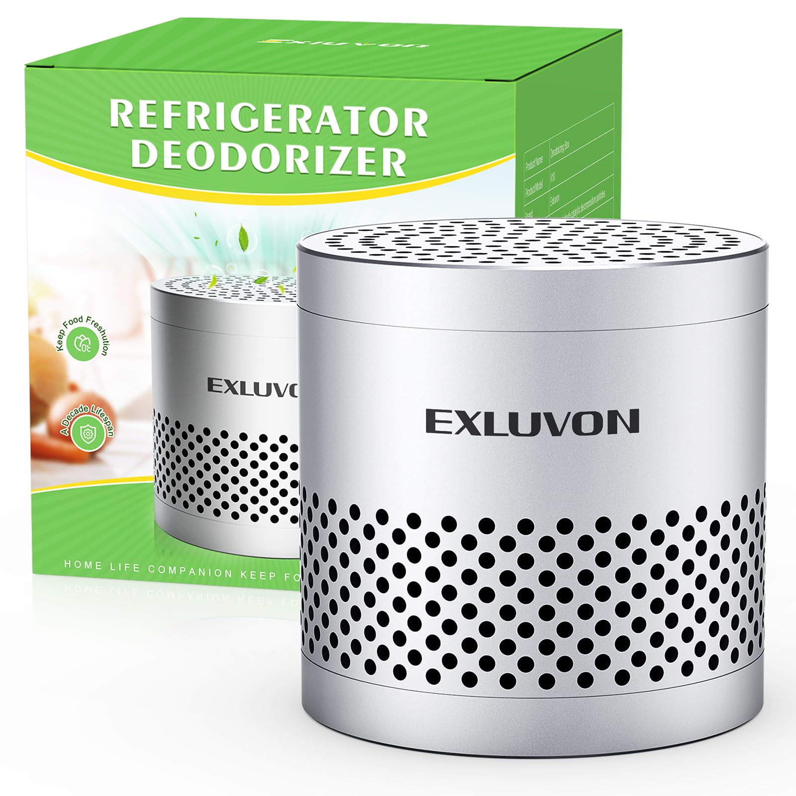 Exluvon Fridge Deodorizer, Lasts for 10 Years Refrigerator Deodorizer