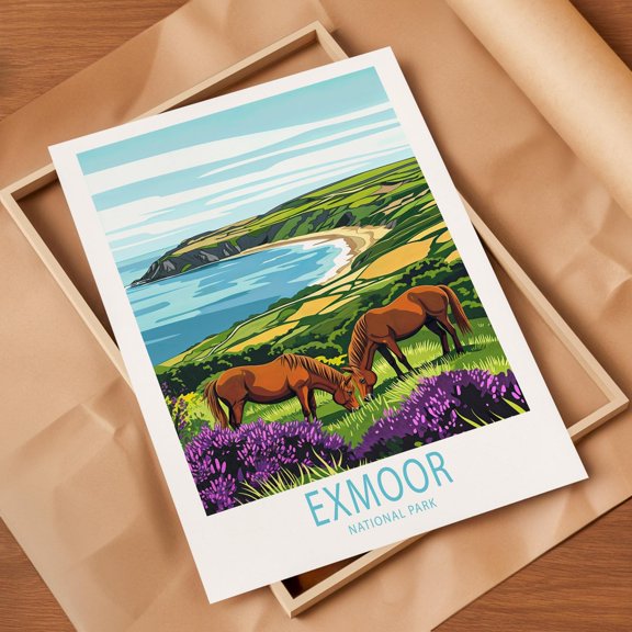 Exmoor Devon England Park Landscape Home Decor