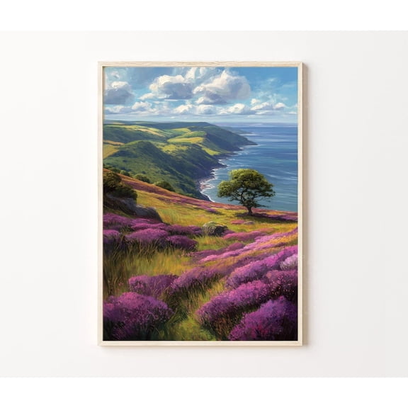 Exmoor National Park England Coast Heather Home Decor