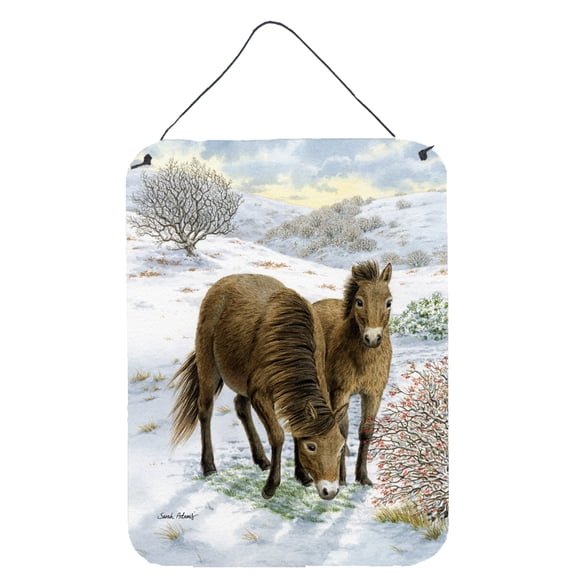 Exmoor Ponies Horse Wall or Door Hanging Prints