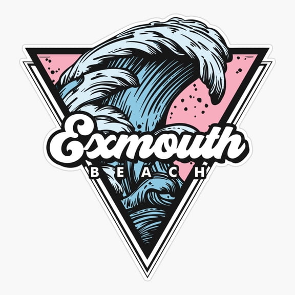 Exmouth Waves Ocean Vinyl Decal Sticker