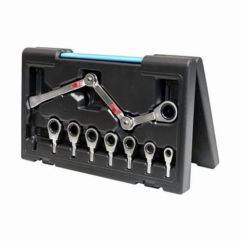Allied International Exo-Fit 9-Piece Sae Extreme Access Ratcheting