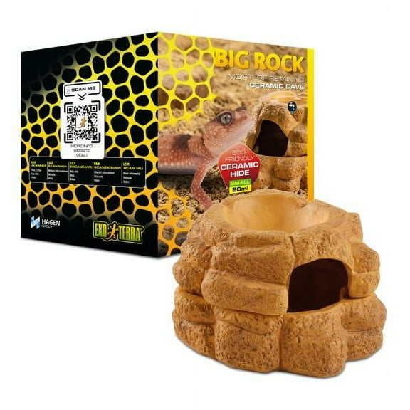 Exo Terra Big Rock Ceramic Cave - With Lid - Small