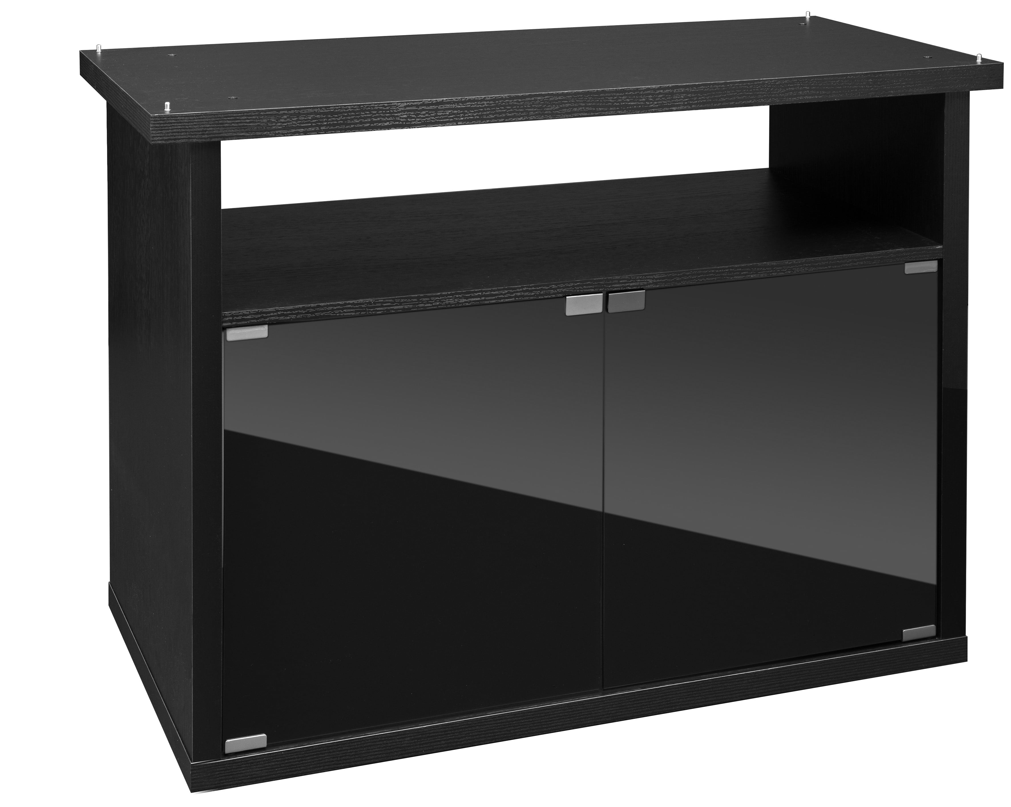Large Black Painted Wood Reptile Terrarium Cabinet