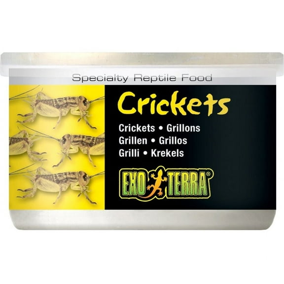 Exo Terra Canned Crickets Specialty Reptile Food 1.2 oz