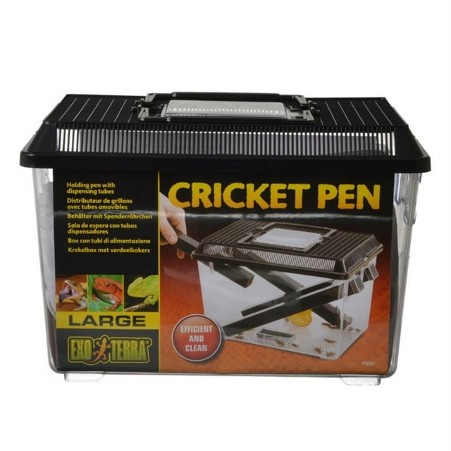 Exo Terra Large Pen PT2287 Cricket Box Con 3 Tubi E 2 Spugne | EBay