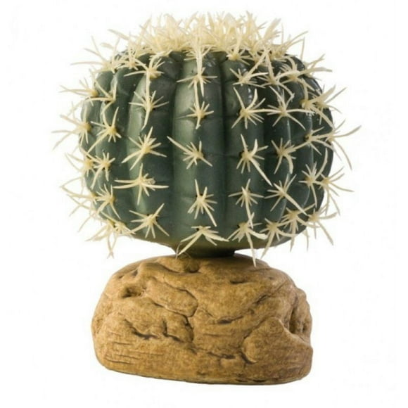 Exo-Terra Desert Barrel Cactus Terrarium Plant [Reptile, Decorations] Small - 1 Pack