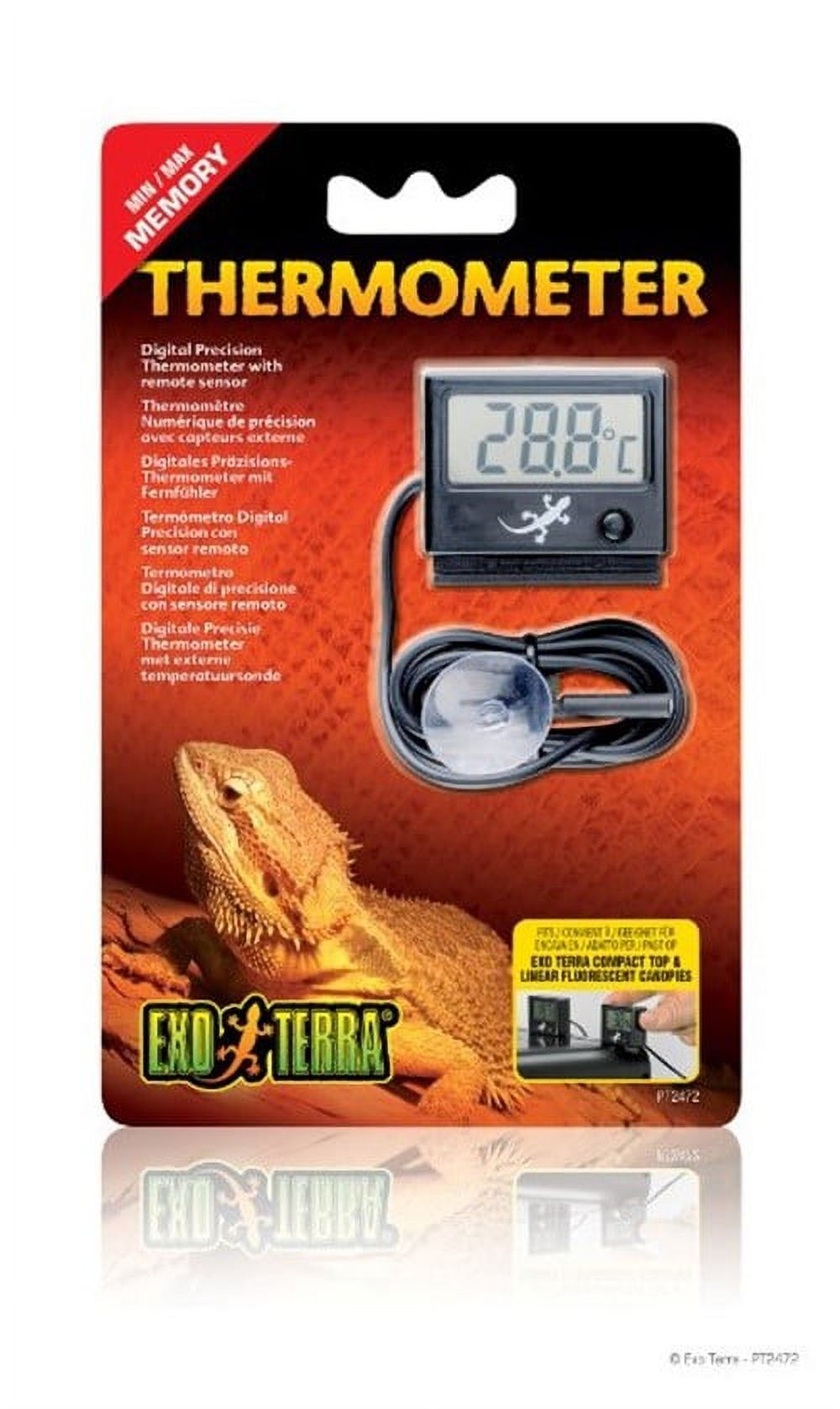Exo Terra Digital Thermometer with Probe, Celsius and Fahrenheit - image 1 of 2