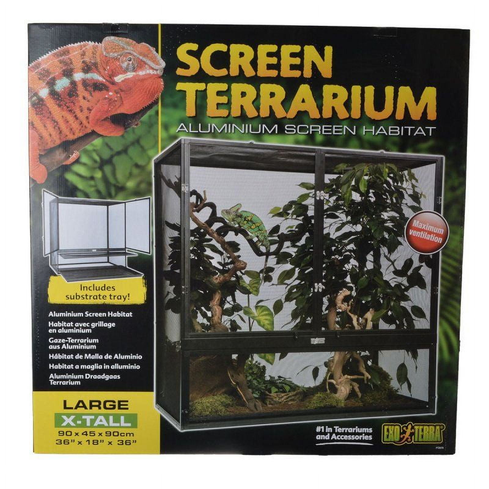 ExoTerra ExoTerra Screen Terrarium Large XTall (36"L x 18"W x 36"H