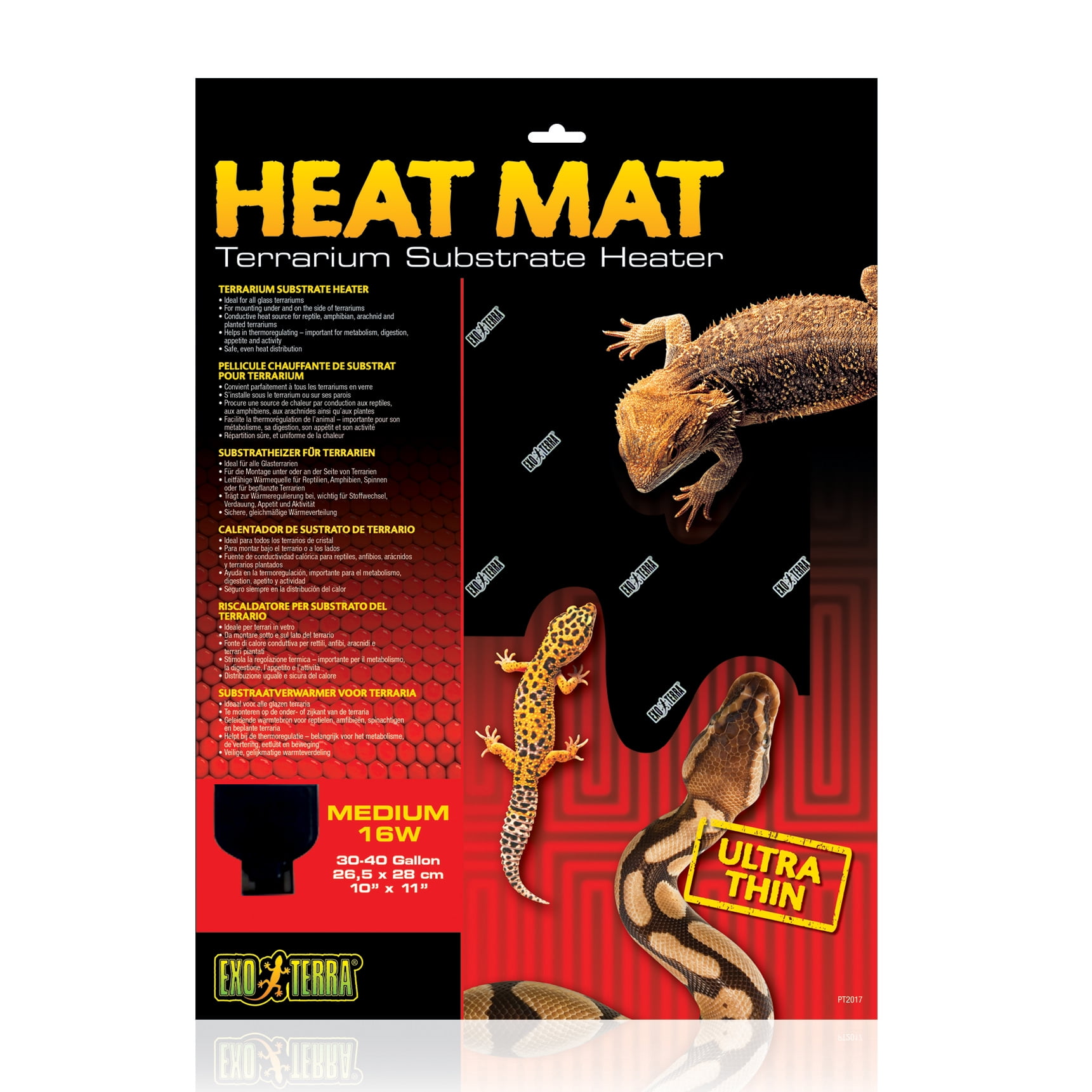 Exo Terra Heat Mat Terrarium Substrate Heater, 16-Watt