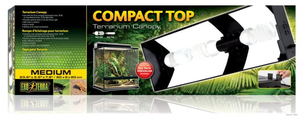 Exo Terra MEDIUM Compact Top (23.6” x 3.5” x 7.8”)