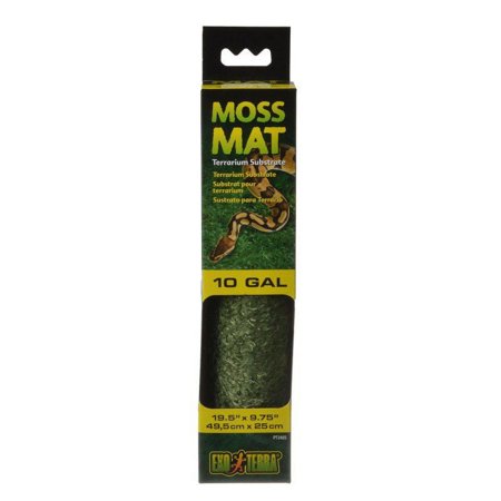 Exo-Terra Moss Mat Terrarium Substrate 10 Gallon - (19.5"L x 9.75"W) (3 Pack)