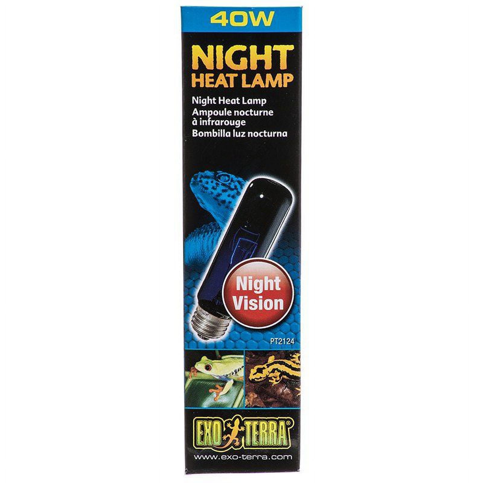 Exo-Terra Night Heat Lamp 40 Watts - T10 Pack of 4