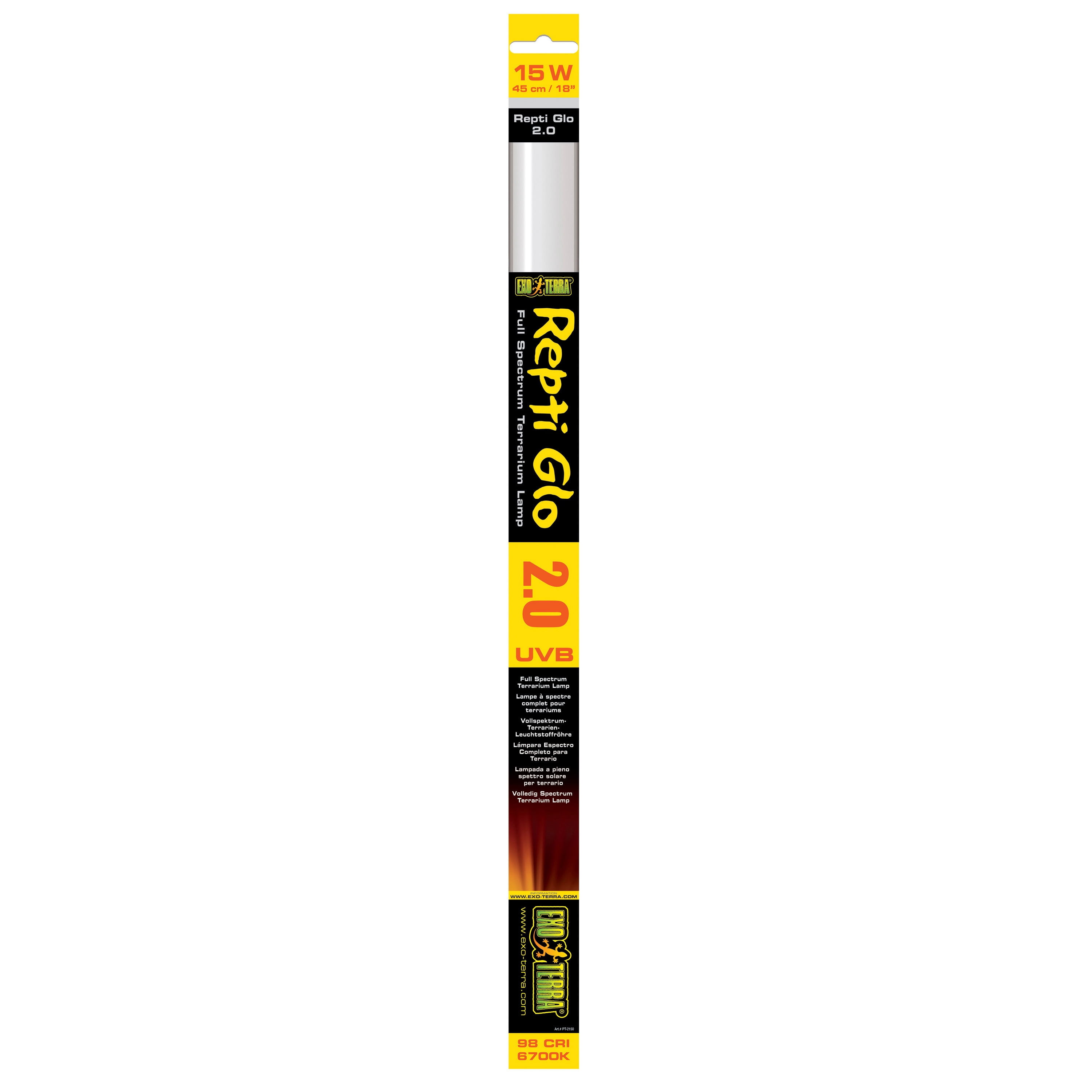 Exo Terra Repti-Glo Fluorescent Lamp, 15-Watt/18-Inch