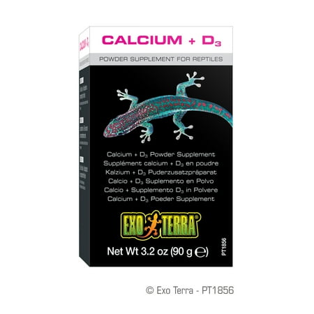 Exo Terra Reptile Calcium and Vitamin D3, 3.2-Ounce