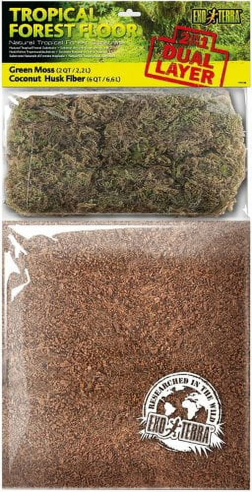Exo Terra Reptile Terrarium Tropical Forest Substrate, 8Quart