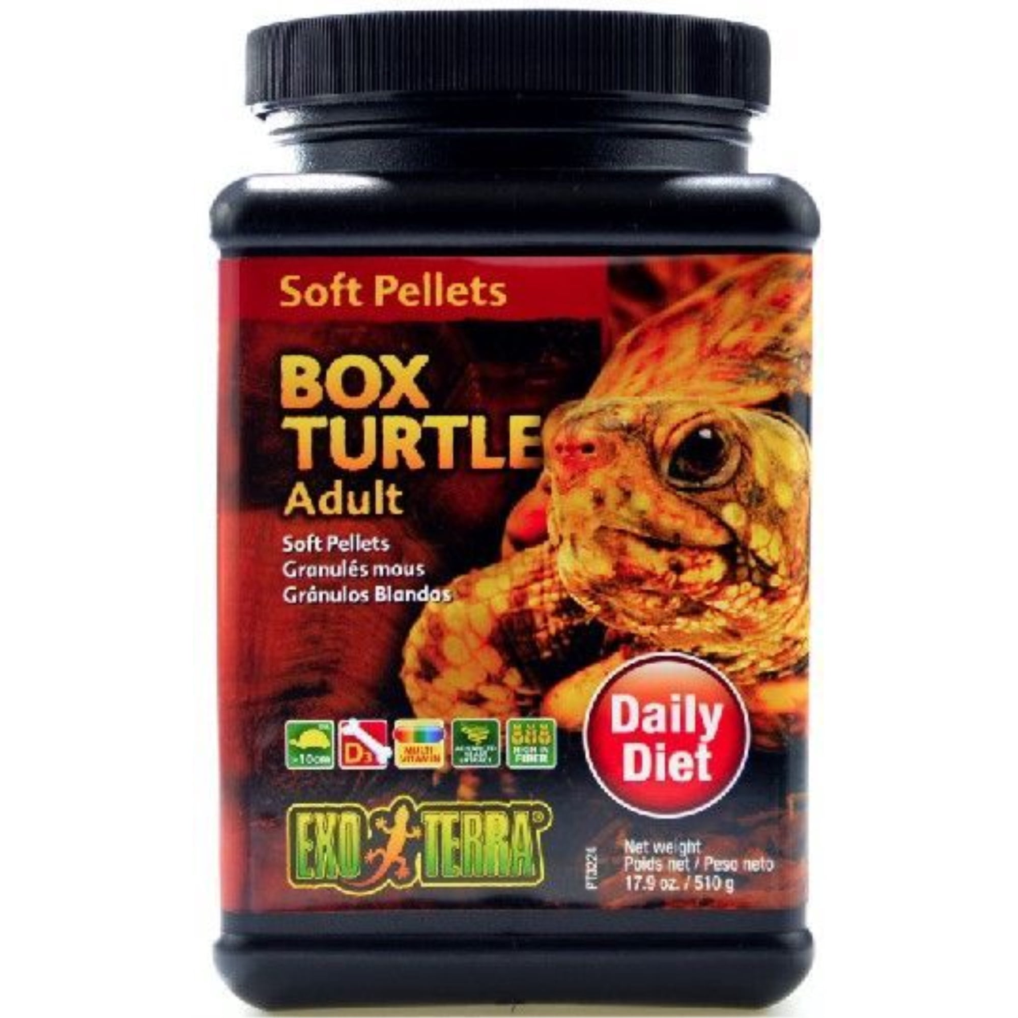 Exo Terra Soft Pellets, Box Turtle Adult 18oz - Walmart.com