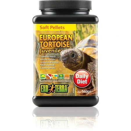 Exo Terra Soft Pellets, Euro Tortoise Juv 19oz