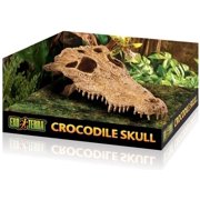 Exo Terra Terrarium Crocodile Skull Decoration [Reptile, Hiding Places] 1 count