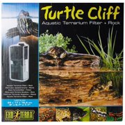 Exo Terra Turtle Cliff Aquatic Terrarium Filter/Rock, Medium