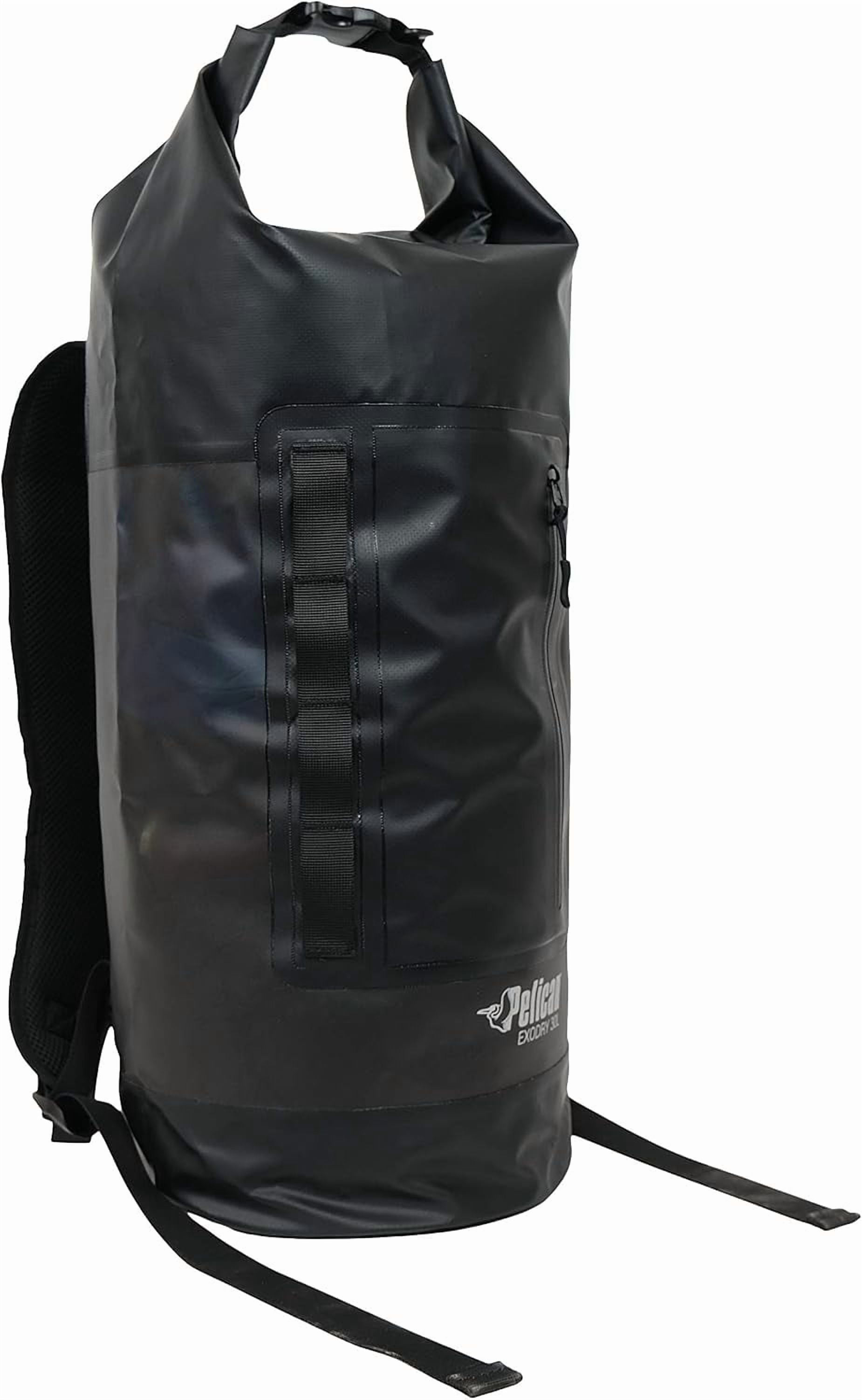 ExoDry Drybag 10L/20L/30L - Waterproof Shoulder Strap Thick & Lightweight Roll Top Dry Compression Keeps Gear for Kayaking, Beach, Rafting and Fishing Black