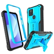ExoGuard For Google Pixel 5 Case, Phone Case with Screen Protector and Kickstand (Blue)