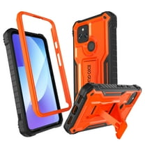 ExoGuard For Google Pixel 5 Case, Phone Case with Screen Protector and Kickstand (Orange)