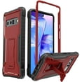 thumbnail image 1 of ExoGuard For Google Pixel 6 Pro Case, Rubber Shockproof Full-Body Phone Case with Kickstand (Red), 1 of 8