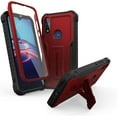 thumbnail image 1 of ExoGuard For Moto E Case, Phone Case with Screen Protector and Kickstand (Red), 1 of 7
