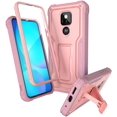 thumbnail image 1 of ExoGuard For Moto G Play 2021 Case, Phone Case with Screen Protector and Kickstand (Pink), 1 of 7