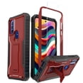 thumbnail image 1 of ExoGuard For Moto G Play 2023 Case, Phone Case with Screen Protector and Kickstand (Red), 1 of 7