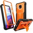 thumbnail image 1 of ExoGuard For Moto G Power 2021 Case, Phone Case with Screen Protector and Kickstand (Orange), 1 of 7