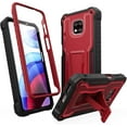 thumbnail image 1 of ExoGuard For Moto G Power 2021 Case, Phone Case with Screen Protector and Kickstand (Red), 1 of 7