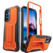 ExoGuard For Moto G Stylus 2022 Case, Phone Case with Screen Protector and Kickstand (Orange)