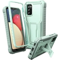ExoGuard For Samsung Galaxy A02S Case, Phone Case with Screen Protector and Kickstand (Green)