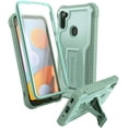 thumbnail image 1 of ExoGuard For Samsung Galaxy A11 Case, Phone Case with Screen Protector and Kickstand (Green), 1 of 7