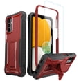 thumbnail image 1 of ExoGuard For Samsung Galaxy A13 5G Case, Phone Case with Screen Protector and Kickstand (Red), 1 of 8
