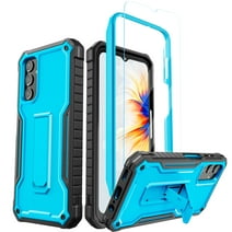 ExoGuard For Samsung Galaxy A14 5G Case, Phone Case with Screen Protector and Kickstand (Blue)