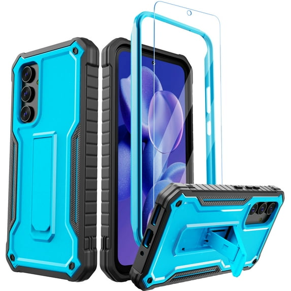 ExoGuard For Samsung Galaxy A54 5G Case, Phone Case with Screen Protector and Kickstand (Blue)