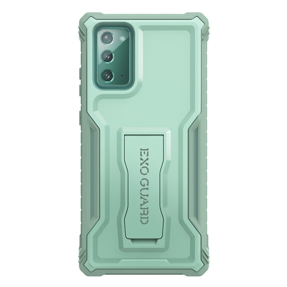 ExoGuard For Samsung Galaxy Note 20 5G Case, Full-Body Phone Case with Kickstand (Green)