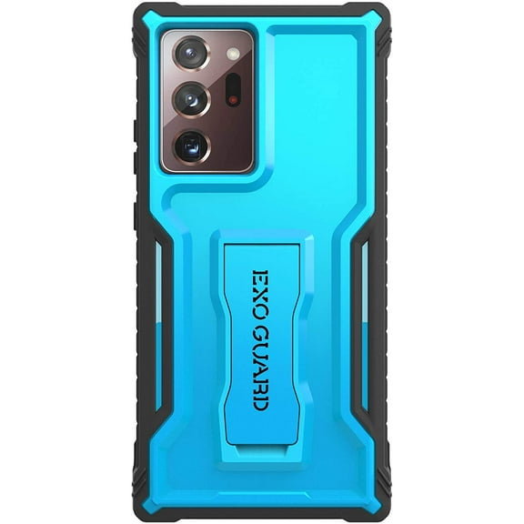 ExoGuard For Samsung Galaxy Note 20 Ultra 5G Case, Full-Body Phone Case with Kickstand (Blue)