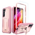 thumbnail image 1 of ExoGuard For Samsung Galaxy S22 Case, Phone Case with Screen Protector and Kickstand (Pink), 1 of 8
