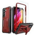 thumbnail image 1 of ExoGuard For Samsung Galaxy S22 Case, Phone Case with Screen Protector and Kickstand (Red), 1 of 8