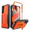 thumbnail image 1 of ExoGuard For Samsung Galaxy S22 Plus Case, Phone Case with Screen Protector and Kickstand (Orange), 1 of 8