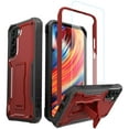 thumbnail image 1 of ExoGuard For Samsung Galaxy S22 Plus Case, Phone Case with Screen Protector and Kickstand (Red), 1 of 8