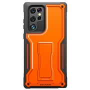 ExoGuard For Samsung Galaxy S22 Ultra Case, Full-Body Phone Case with Kickstand (Orange)