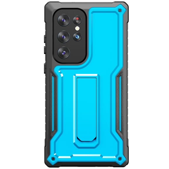 ExoGuard For Samsung Galaxy S23 Ultra Case,Full-Body Phone Case with Kickstand (Blue)