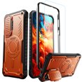 thumbnail image 1 of ExoGuard For Samsung Galaxy S24 Case, Phone Case with Screen Protector and Kickstand (Orange), 1 of 6