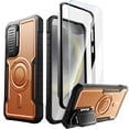 thumbnail image 1 of ExoGuard For Samsung Galaxy S24 FE Case, MagSafe Case with Screen Protector and Kickstand (Orange), 1 of 9