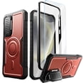 thumbnail image 1 of ExoGuard For Samsung Galaxy S24 FE Case, MagSafe Case with Screen Protector and Kickstand (Red), 1 of 9